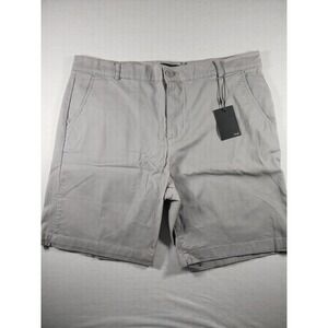 NWT Brisk Mens Stretch Golf Chino Shorts 36 Size Classic Fit 8.5" Inseam Gray